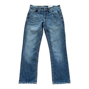 TK Axel Jeans Mens Slim Boot 32x32* Distressed Stretch Cowboy Festival Casual